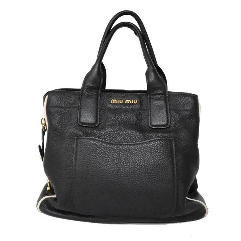 Miu Miu handbag featuring rolled handles Black
